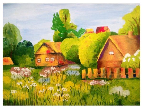 Деревня живопись мастихин