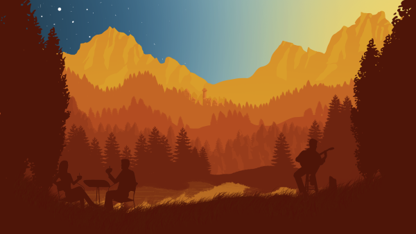 Пейзажи в стиле флэт