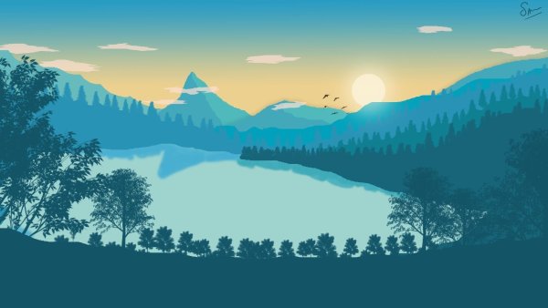 Адоб иллюстратор Flat