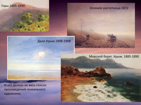 Художник Архип Иванович Куинджи картины с названиями