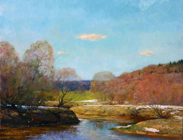 Левитан Исаак Ильич. Река (рання Весна)