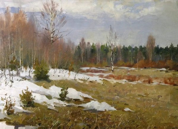 Исаак Левитан последний снег
