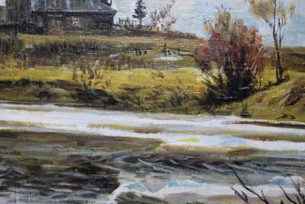 Левитан половодье картина