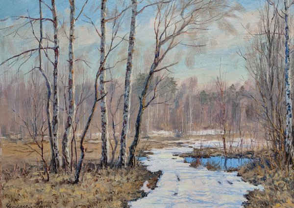 Исаак Левитан последний снег