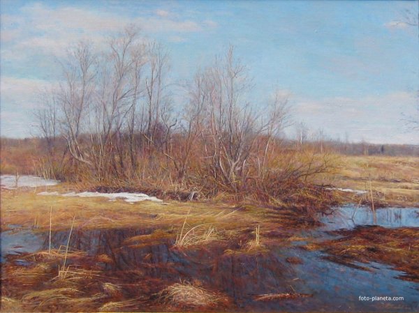 Исаак Левитан половодье