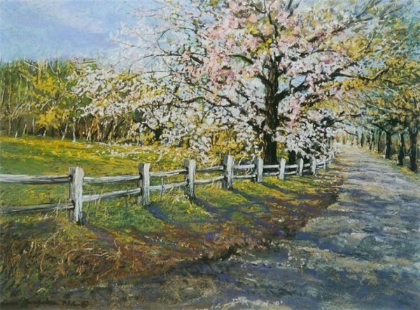 Пейзаж Левитана «Весна в Италии»