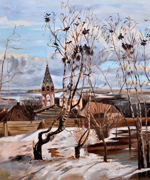 Саврасов Грачи прилетели 1871