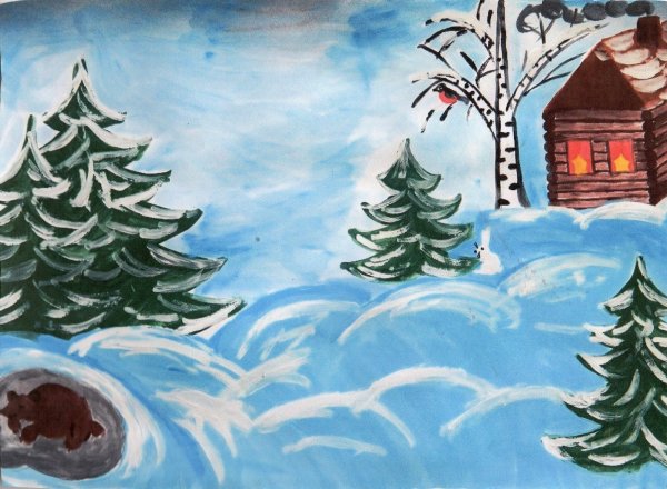 Зимние рисунки