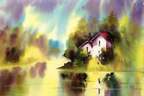 Венета Дочева акварель