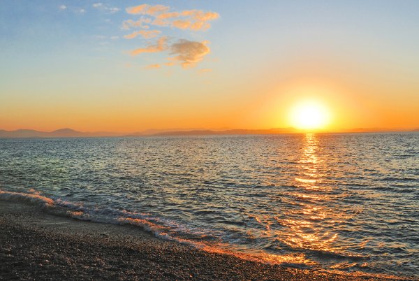 Пейзаж вид на море