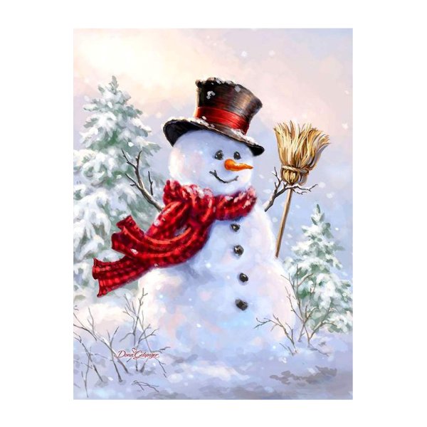 Открытка "Снеговик"