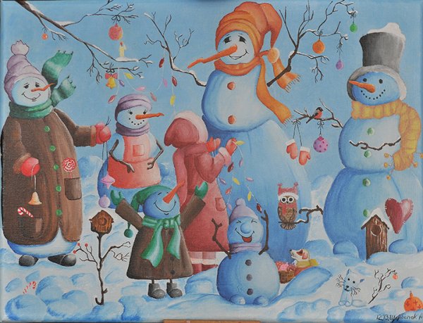 Каритна "дети и зима" Роберт Дункан