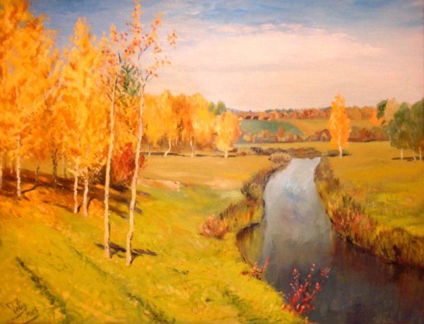 Исаак Ильич Левитан Золотая осень