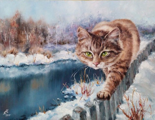 Кошки в живописи