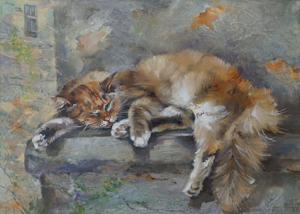 Кравченко Оксана художник рыжий кот