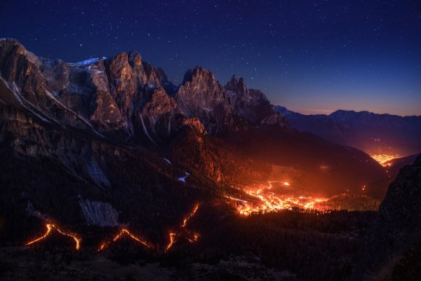 Вечер в горах