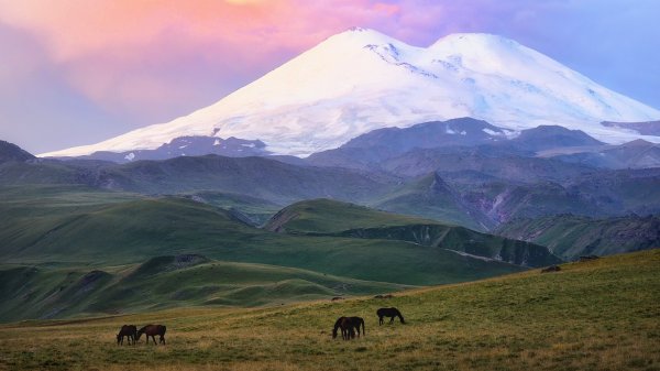 Природа Кавказ Эльбрус горы