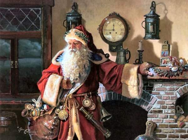 Дед Мороз в Англии Фазер Кристмас