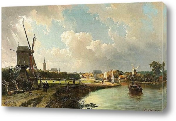 Рембрандт мельница гравюра