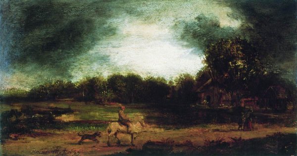 Рембрандт мельница гравюра