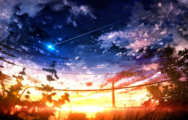 Аниме закат 4к