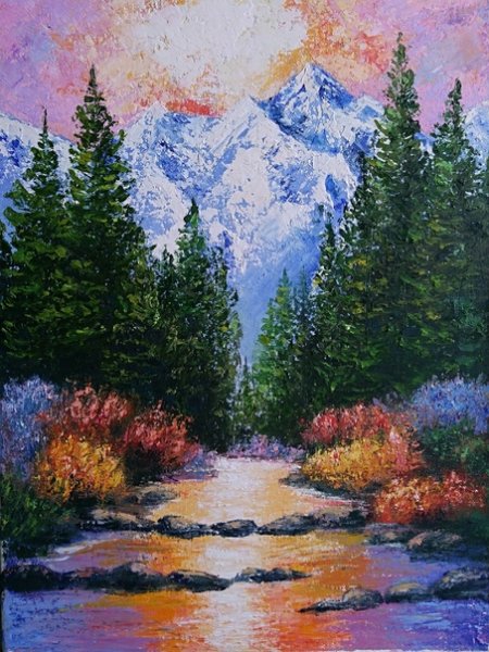 Гора маслом рисовать Уфа