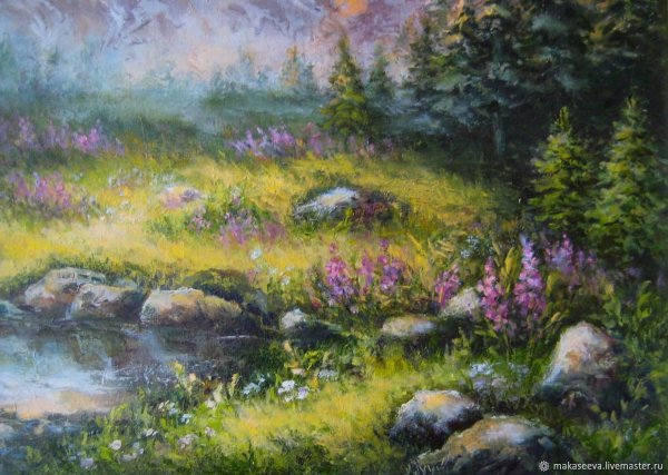 Летний пейзаж Анна Лакисова