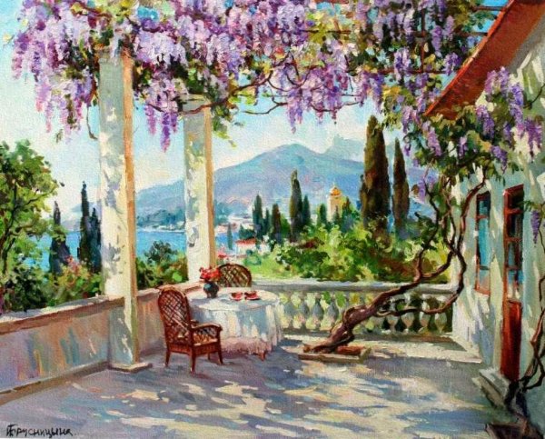 Река Катунь горный Алтай художник