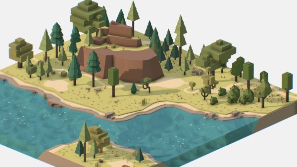 3d Landscape isometry