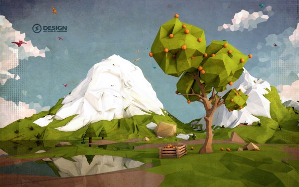 Лоу Поли стиль 3d