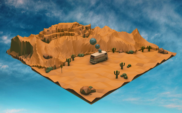 Пустыня 3д