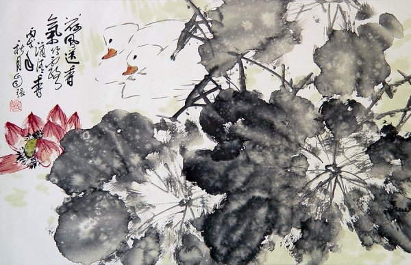 Лотос в китайской живописи се-и