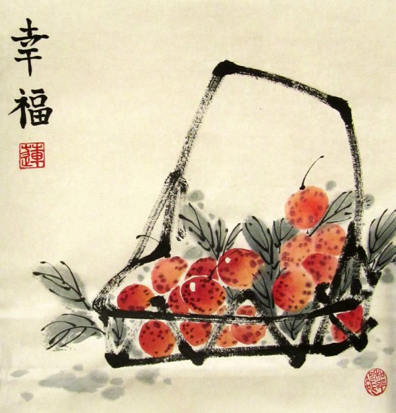 Китайская живопись гохуа гранат