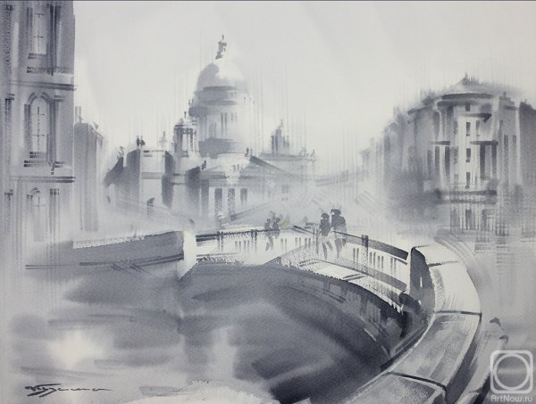 Голландия акварель