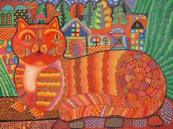 Кот Казанский лубок