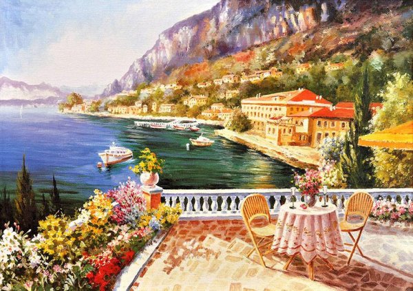 Фреска Средиземноморский пейзаж