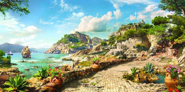 Средиземноморские пейзажи в живописи Гвидо Борелли