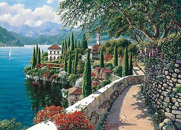 Фреска улочки Италии