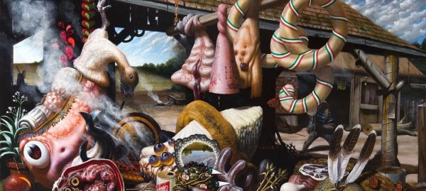 Гротеск в картинах художников