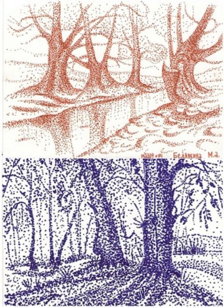 Техника пуантилизм