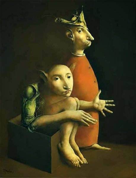 Гротеск в живописи картины