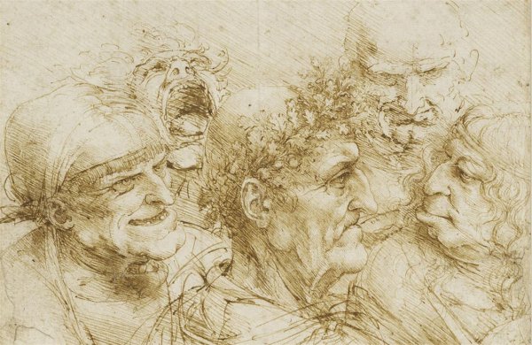 Леонардо да Винчи caricature