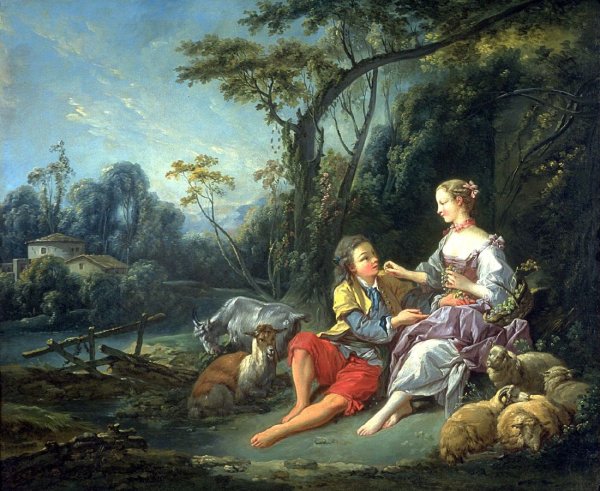 Франсуа Буше пастушеская сцена