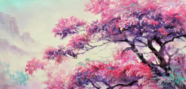 Сакура живопись