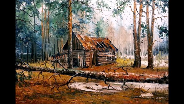 Клевер Юлий Юльевич зимний пейзаж