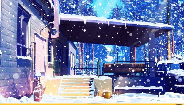 Фон гача лайф улица зима