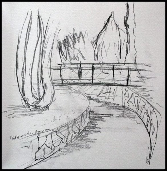 Пейзаж карандашом для срисовки