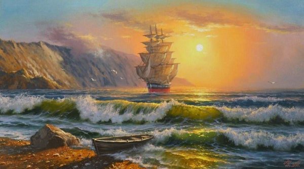 Художник маринист Максим Ильин