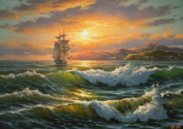 Художник маринист Максим Ильин