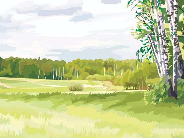 Мультяшный пейзаж